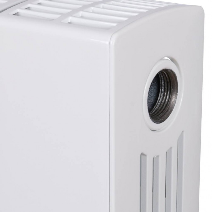 Биметаллический радиатор RIFAR SUPReMO 500, 10 секций, боковое подключение, белый