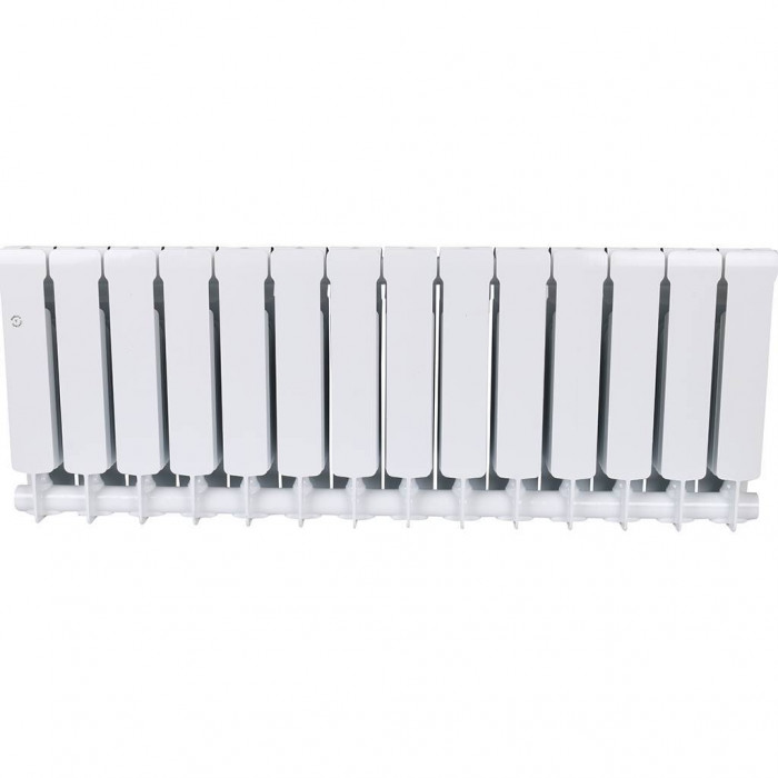 Биметаллический радиатор RIFAR BASE 350, 14 секций, боковое подключение, белый