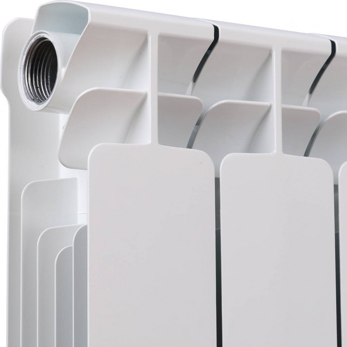 Биметаллический радиатор RIFAR BASE 350, 14 секций, боковое подключение, белый