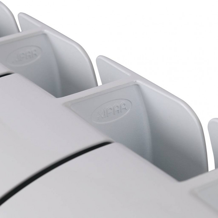 Биметаллический радиатор RIFAR BASE 350, 14 секций, боковое подключение, белый