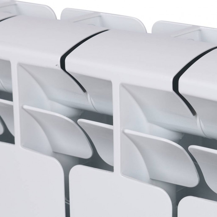 Биметаллический радиатор RIFAR BASE 350, 14 секций, боковое подключение, белый