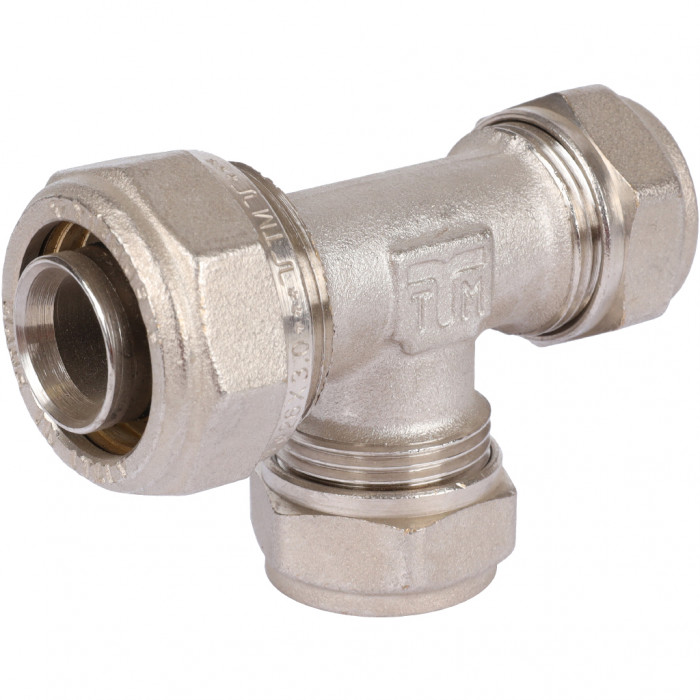 Тройник переходной TIEMME (26.3х20.2х20.2) для металлопластиковых труб винтовой