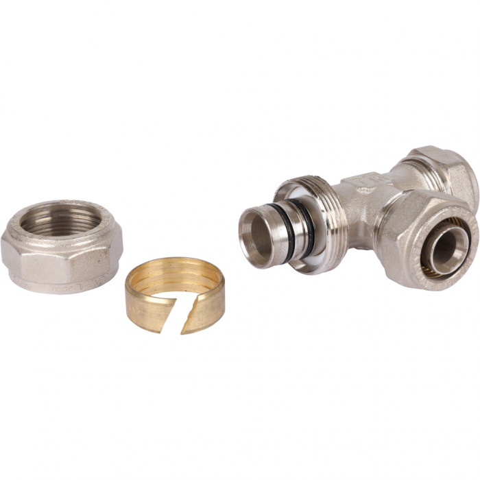 Тройник переходной TIEMME (26.3х20.2х20.2) для металлопластиковых труб винтовой