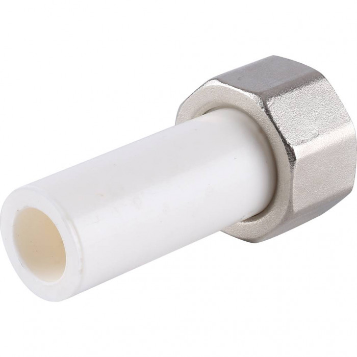 Kalde Штуцер с гайкой внутренная резьба для полипропиленовых труб 25х1