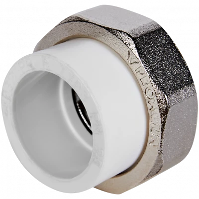 Муфта комбинированная Pro Aqua d=32-3/4 PP-R разъемная (американка) ВР Белая