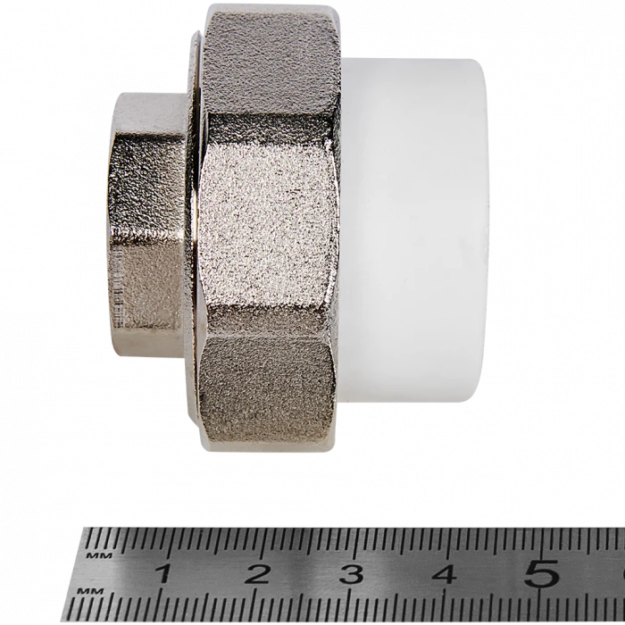 Муфта комбинированная Pro Aqua d=32-3/4 PP-R разъемная (американка) ВР Белая