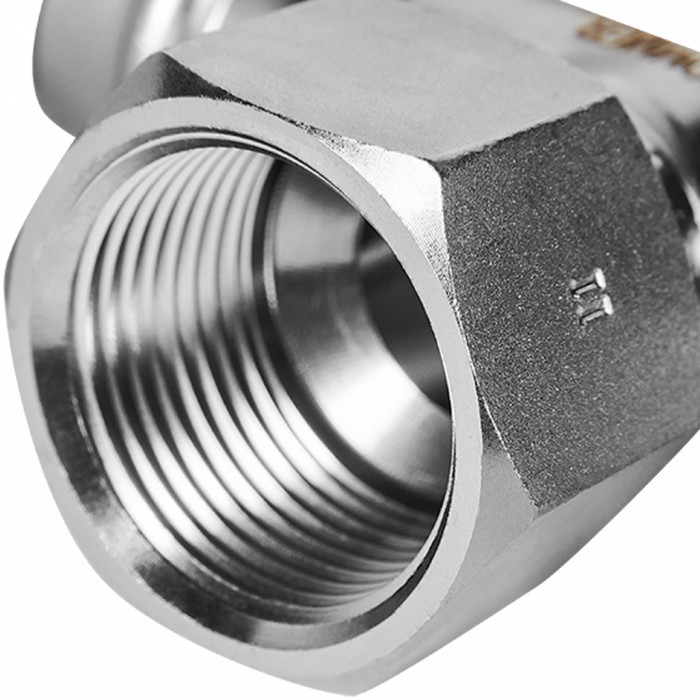 ROMMER RSS-0015-001834 ROMMER Тройник-переходник-ВР, 18х3/4, из нержавеющей стали прессовой