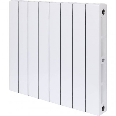 Биметаллический радиатор RIFAR SUPReMO 500, 8 секций, боковое подключение, белый