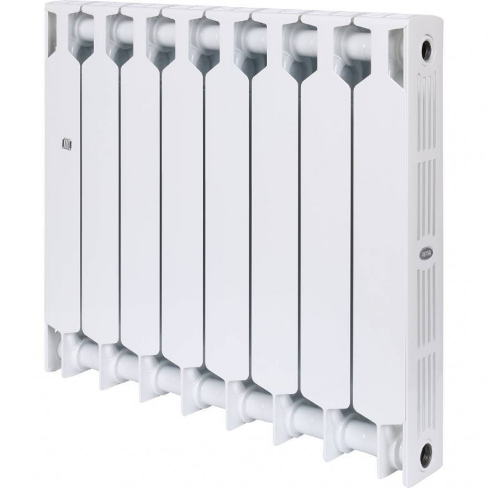 Биметаллический радиатор RIFAR SUPReMO 500, 8 секций, боковое подключение, белый