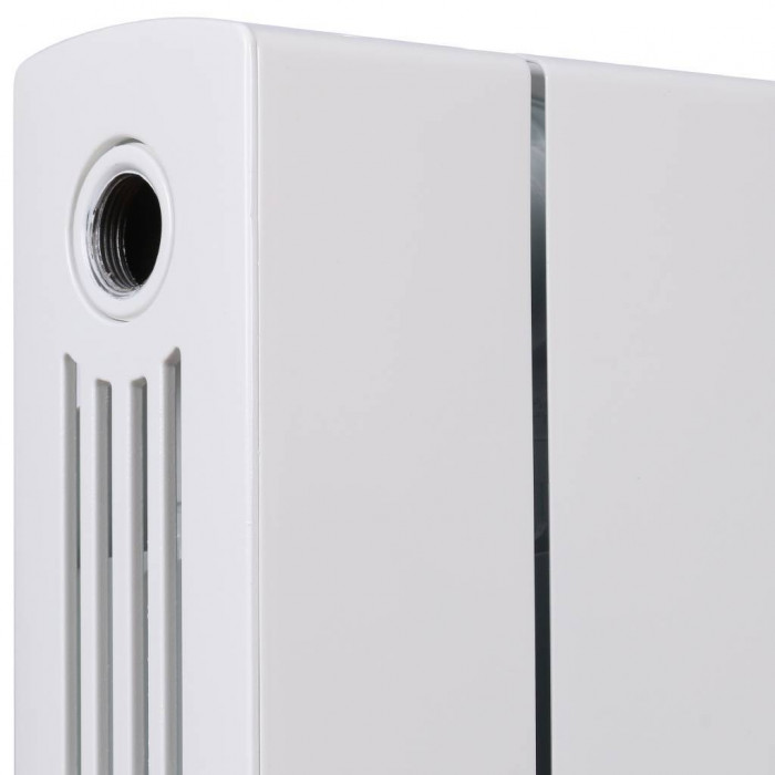 Биметаллический радиатор RIFAR SUPReMO 500, 8 секций, боковое подключение, белый