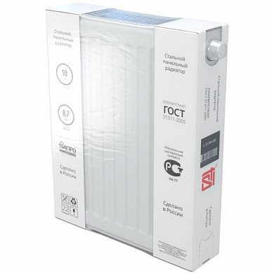 Стальной панельный радиатор STI Ventil Compact 22-500-700, боковое подключение