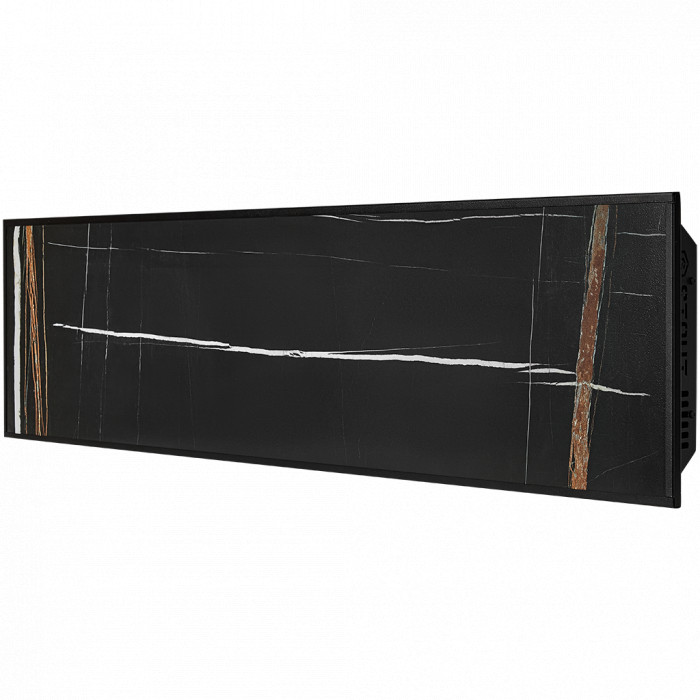 SCT-00BB-012030 STOUT отопительная панель BLACK STONE SCT 120*30 черный гранит / черный корпус