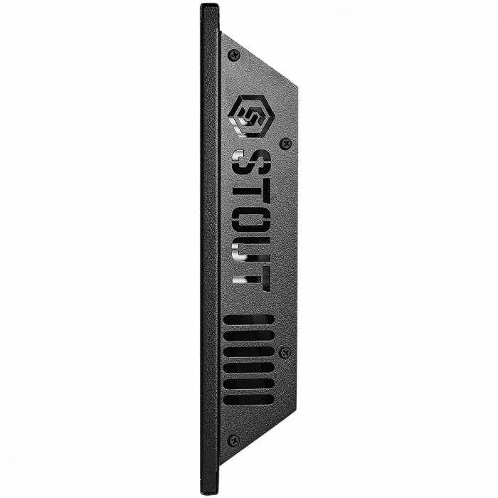 SCT-00BB-012030 STOUT отопительная панель BLACK STONE SCT 120*30 черный гранит / черный корпус