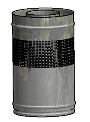 Эл трубы с забор воздуха 1525 CLV