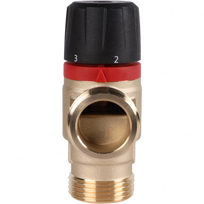 ROMMER RVM-0232-256025 Термостатический смесительный клапан для систем отопления и ГВС 1 НР 35-60°С KV 2,5 (боковое смешивание)