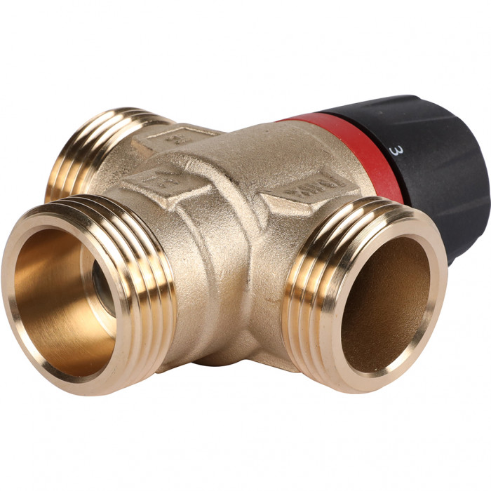 ROMMER RVM-0232-256025 Термостатический смесительный клапан для систем отопления и ГВС 1 НР 35-60°С KV 2,5 (боковое смешивание)