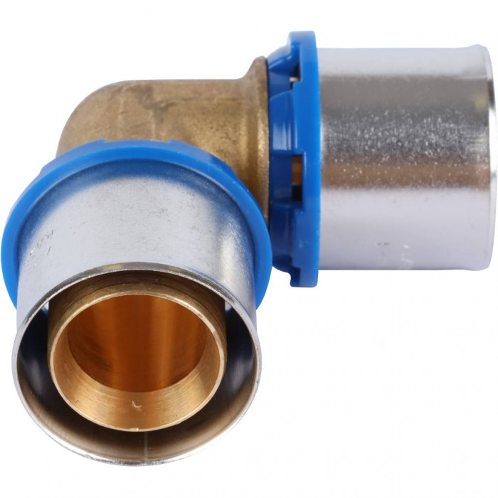 APE Угольник 90° 32х32 для металлопластиковых труб прессовой