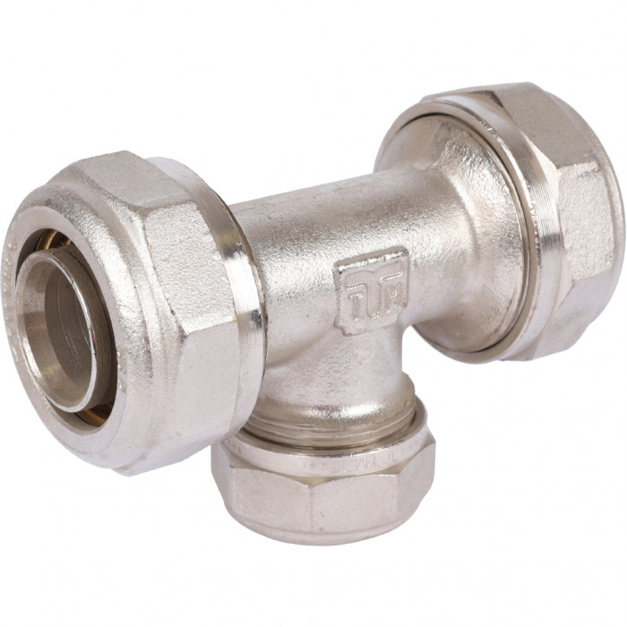 Тройник переходной TIEMME (32.3х26.3х32.3) для металлопластиковых труб винтовой