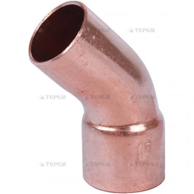 Sanha 5040 отвод 45° ВП-НП, медь 18, для медных труб под пайку