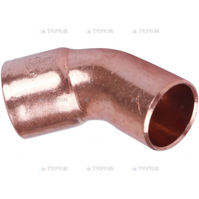 Sanha 5040 отвод 45° ВП-НП, медь 18, для медных труб под пайку