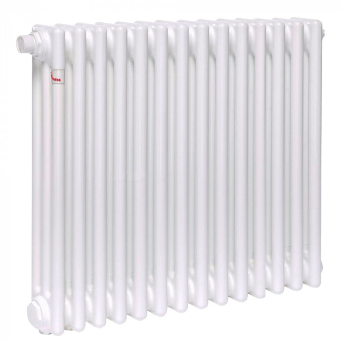 Стальной трубчатый радиатор Zehnder Charleston CH 3057-14 V002 1/2" Ral 9016, нижнее подключение