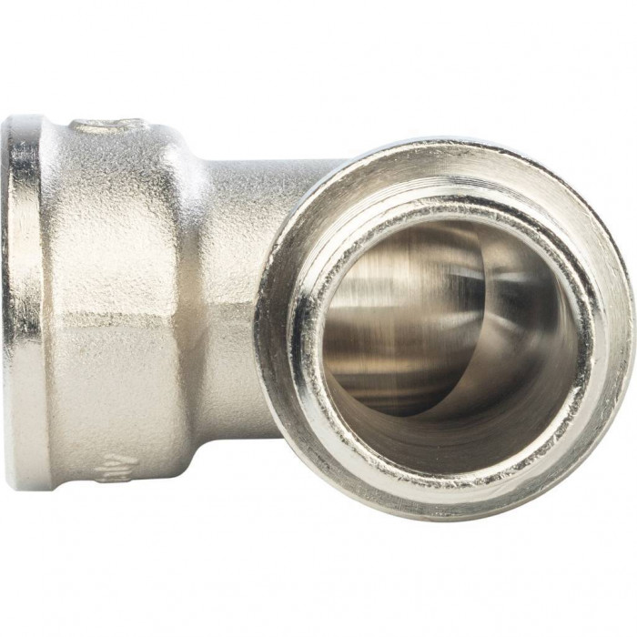 Угольник никелированный STOUT НВ 1  с упором SFT-0016-000001