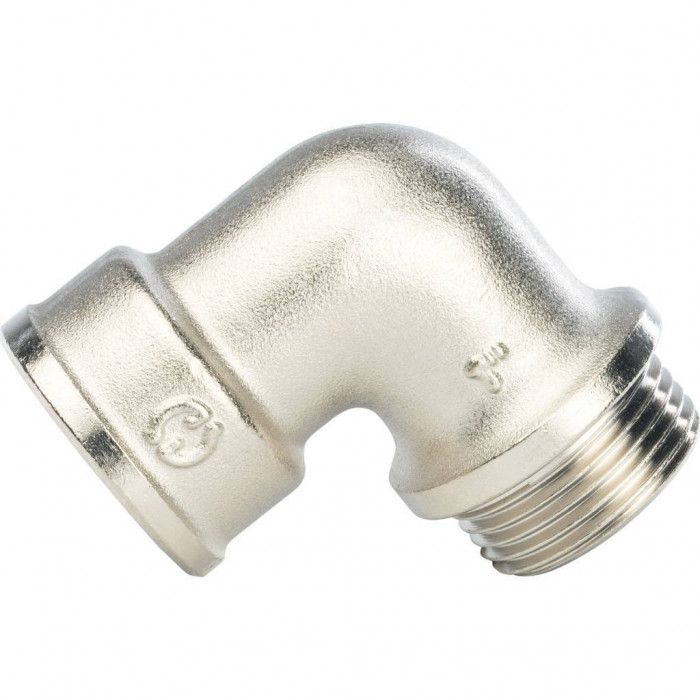 Угольник никелированный STOUT НВ 1  с упором SFT-0016-000001