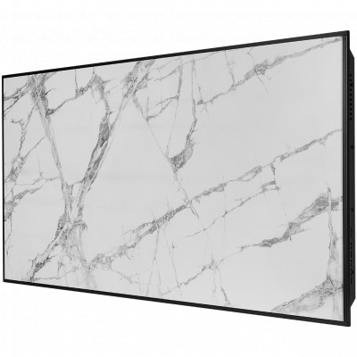 SCT-00WB-012060 STOUT отопительная панель WHITE STONE SCT 120*60 белый гранит / черный корпус
