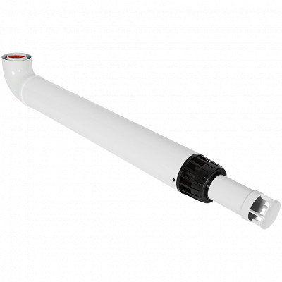 ROMMER RCA-6010-211000 Комплект дымохода АНТИЛЕД 60/100 - 1000мм (Baxi (кроме ECO Nova/Classic), Viessmann, Kiturami, Mizudo, Beretta, Oasis, Wolf, Tiberis, DeDietrich ) хомут в комплекте