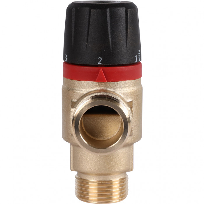 ROMMER RVM-1121-186520 Термостатический смесительный клапан для систем отопления и ГВС 3/4 НР 30-65°С KV 1,8 (центральное смешивание)