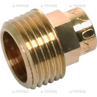 Sanha 4243g переход ВП-НР, бронза35x1, для медных труб под пайку