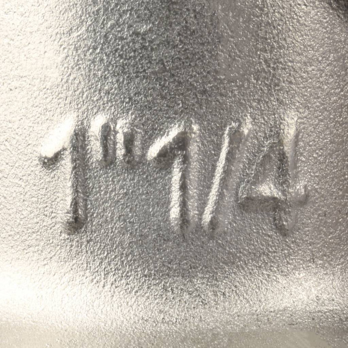 STOUT Угольник с упором НВ никелированный 1 1/4