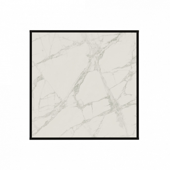 SCT-00WB-006060 STOUT отопительная панель WHITE STONE SCT 60*60 белый гранит / черный корпус