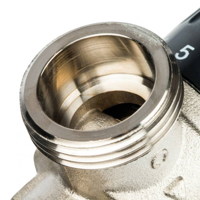 STOUT Термостатический смесительный клапан для систем отопления и ГВС 1" НР 30-65°С KV 1,8