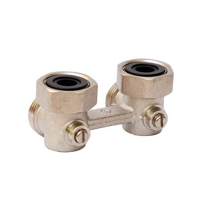 Узел нижнего подключения угловой, с шаровым затвором MVI 3/4&quot;*3/4&quot;