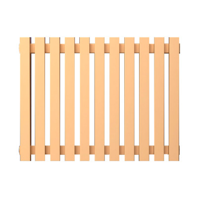 Стальной трубчатый радиатор KZTO (КЗТО) QUADRUM 40 V 300-3 Светло-бежевый муар, 3 секций, боковое подключение