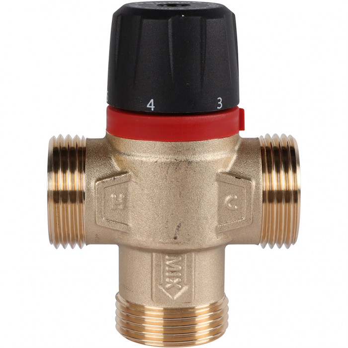 ROMMER RVM-1131-236525 Термостатический смесительный клапан для систем отопления и ГВС 1 НР 30-65°С KV 2,3 (центральное смешивание)