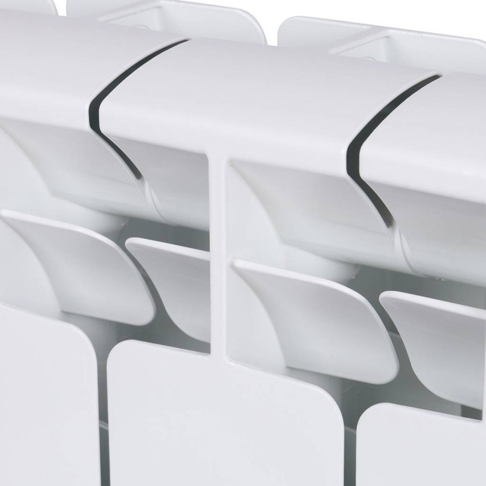 Биметаллический радиатор RIFAR BASE 350, 4 секций, боковое подключение, белый