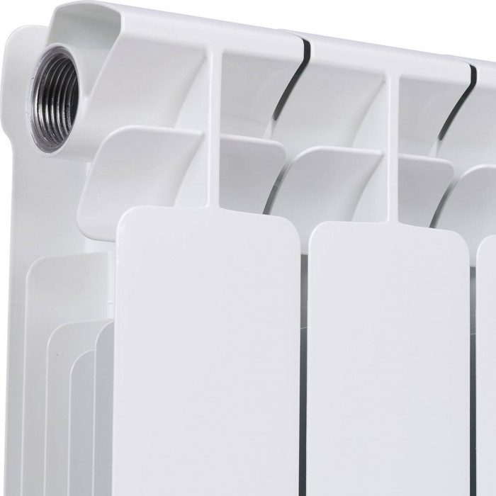 Биметаллический радиатор RIFAR BASE 350, 4 секций, боковое подключение, белый