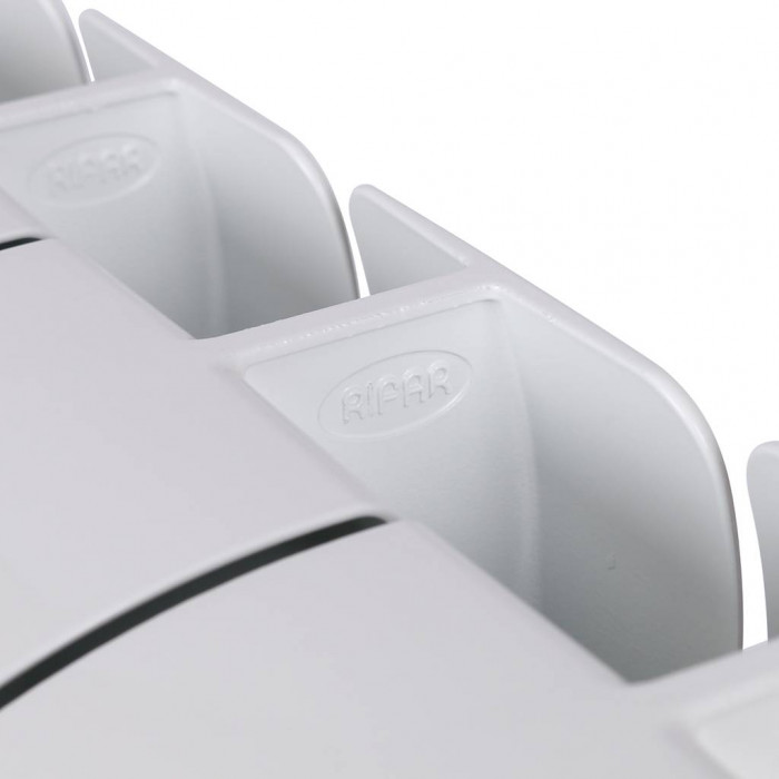 Биметаллический радиатор RIFAR BASE 350, 4 секций, боковое подключение, белый