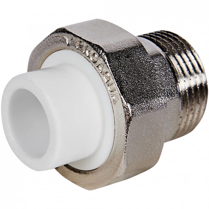 Муфта комбинированная Pro Aqua d=20-3/4 PP-R разъемная (американка) НР Белая