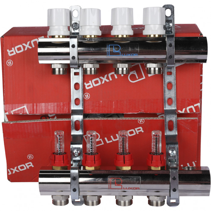 Коллектор в сборе с расходомерами LUXOR CD 477/4