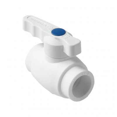 Pro Aqua PA40510 Pro Aqua d= 25 PP-R Шаровой кран полнопроходной Prime Белый