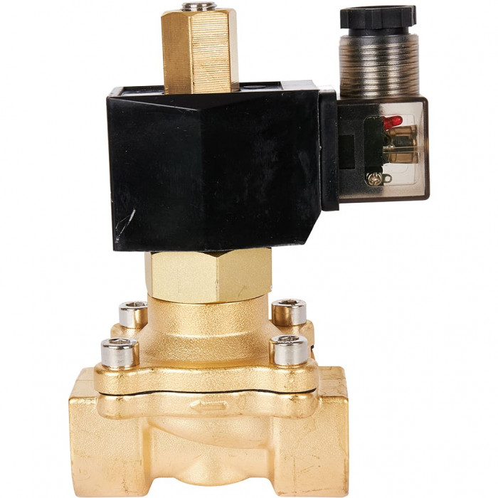 Клапан электромагнитный (соленоидный) двухходовой РОСМА СК-21-20 нормально открытый НО, АС 220В,G3/4, Ду20