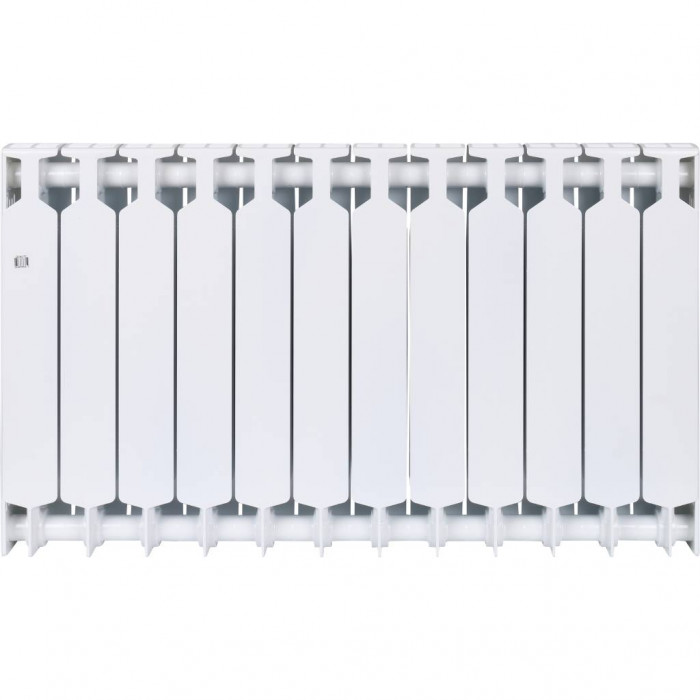 Биметаллический радиатор RIFAR SUPReMO 500, 12 секций, боковое подключение, белый