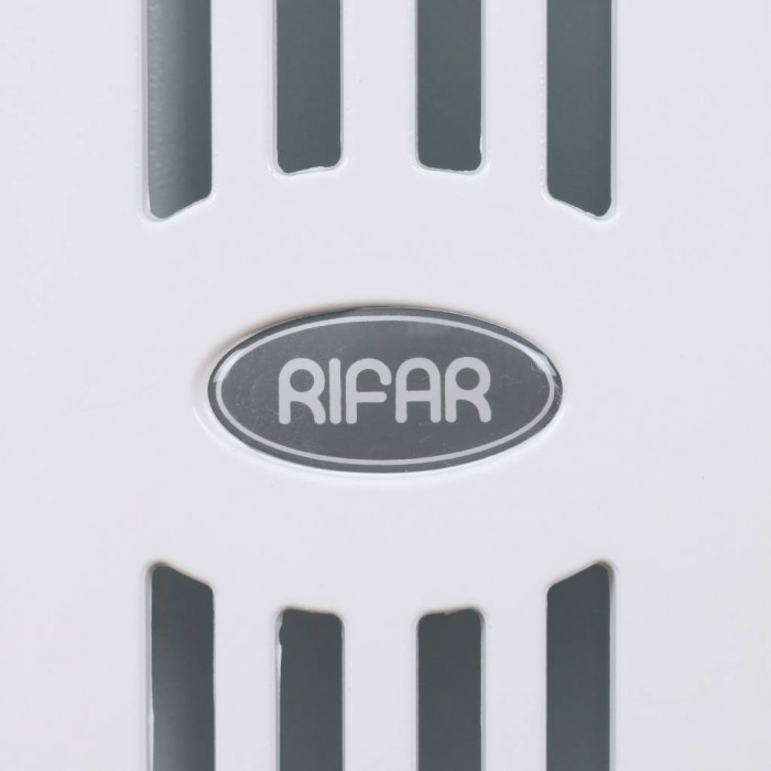Биметаллический радиатор RIFAR SUPReMO 500, 12 секций, боковое подключение, белый