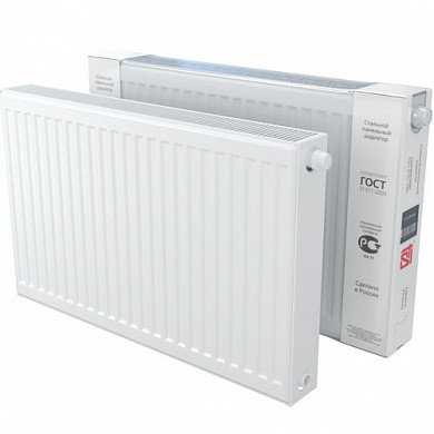 Стальной панельный радиатор STI Ventil Compact 22-500-1000, боковое подключение