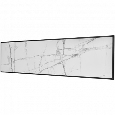 SCT-00WB-012030 STOUT отопительная панель WHITE STONE SCT 120*30 белый гранит / черный корпус
