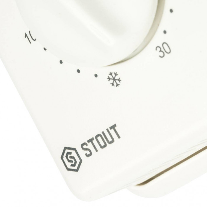 STOUT STE-0001 Комнатный проводной термостат TI-N с переключателем зима-лето и светодиодом