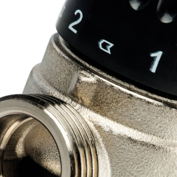 STOUT Термостатический смесительный клапан для систем отопления и ГВС 3/4" НР 30-65°С KV 2,3